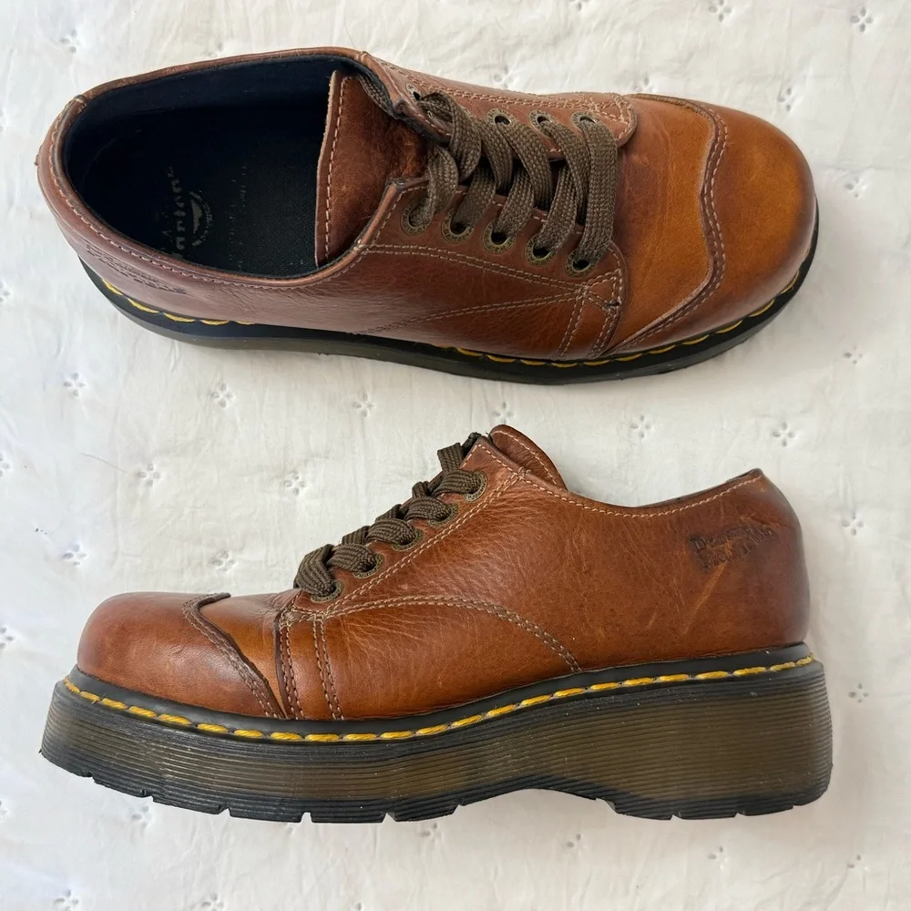 Dr. Martens Brown Leather Women’s oxfords